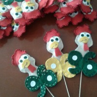 خروس های نمدی مهدکودک ما