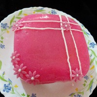 روکش کردن کیک با ژله بستنی
