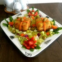 ساندویج مرغ و سیب زمینی