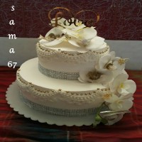 کیک عروسی دایی دستکار خودم