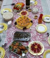 سفره مهمونی امشبم