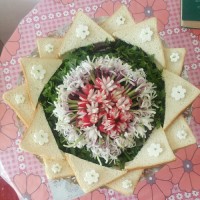 نون و پنیر سبزی برای سفره عقد♥