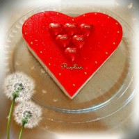 چیز کیک با قالب طرح دار