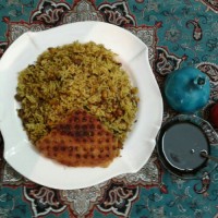 لوبیا پلو شیرازی