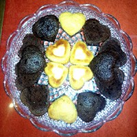 کیک شکلاتی و وانیلی