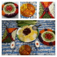 پلوزعفرونی بامرغ مجلسی برای یک دورهمی خودمونی