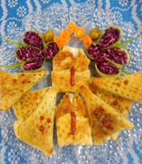 سمبوسه قارچ و سوسیس