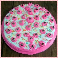 کیک با روکش خامه