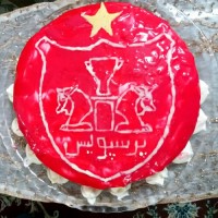 کیک اسفنجی با لوگوی پرسپولیس