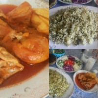 خورش مرغ با سس مخصوص