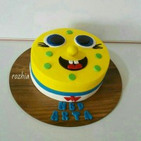 کیک خامه ای باب اسفنجی