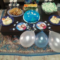 میز تولد۶سالگی دخترم عارفه با تم السا