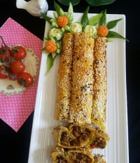 بورک گوشت با خمیر یوفکا