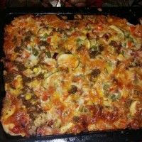 پیتزاقارچ وگوشت