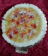 ژله به شکل پیتزا