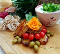 خوراک گوشت و کدو