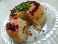 ته چین سینه مرغ با ذرت و نخود فرنگی