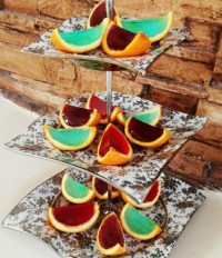 پرتقال ژله ای در رنگهای مختلف