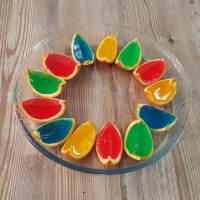 پرتقال ژله ای در رنگهای مختلف