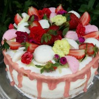 کیک عریان بهاری تقدیم به نگاه مهربان شما عزیزان.