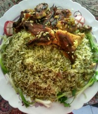 باقالی پلوبامرغ