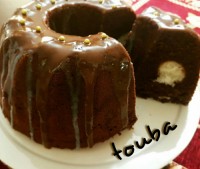 کیک شکلاتی با مغز نارگیل