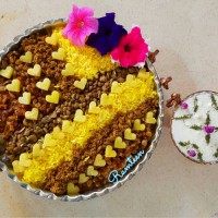 عدس پلو با گوشت (مخصوص بچه های بالای 10 ماه)