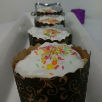 کاپ کیک ساده در مایکروفر