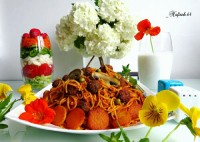 اسپاگتی با کوفته قلقلی پنیری