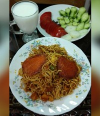 ماکارونی مرغ