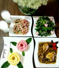 خورشت قارچ و مرغ