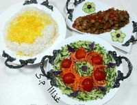 خوراک واویشگای بادمجان
