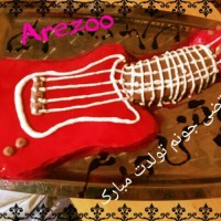 کیک گیتار برای تولد خواهر زاده عزیزم