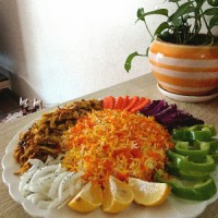 پلو مرغ و مخلفات