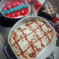 لازانیا و ژله رولی وکیک یخچالی