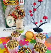 کاپ کیک دنت زعفرانی