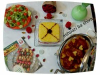 زرشک پلو با مرغ و سالاد.برای دومین سالگرد ازدواجمون.