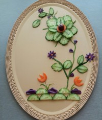 تزئین بشقاب