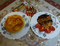 کباب تابه ای دورنگ