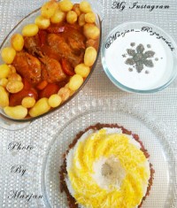 زرشک پلو مرغ مجلسی