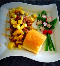 واویشکا گوشت و قارچ