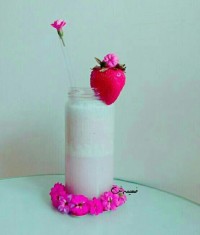 شیک توت فرنگی چند لایه