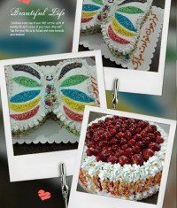 کیکهای خوشمزه ی تولد دختر قشنگم کوثر:-)خاله ی هنرمندش زحمتش رو کشیده