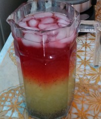 شربت دو رنگ دونه ریحون