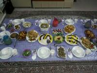 سفره افطاری خواهرم