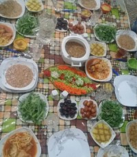 سفره افطار خونه محبوبه جوون دختر عمه عزیزم