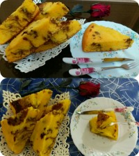 کیک زعفرونی باطعمی بی نظیر