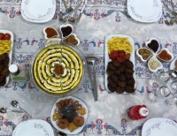سفره افطاری اولین میزبانی من?نماز روزهاتون قبول دوستان التماس دعا???