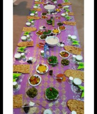 سفره افطاری خواهرم در ویلا