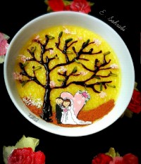 تزیین شله زرد